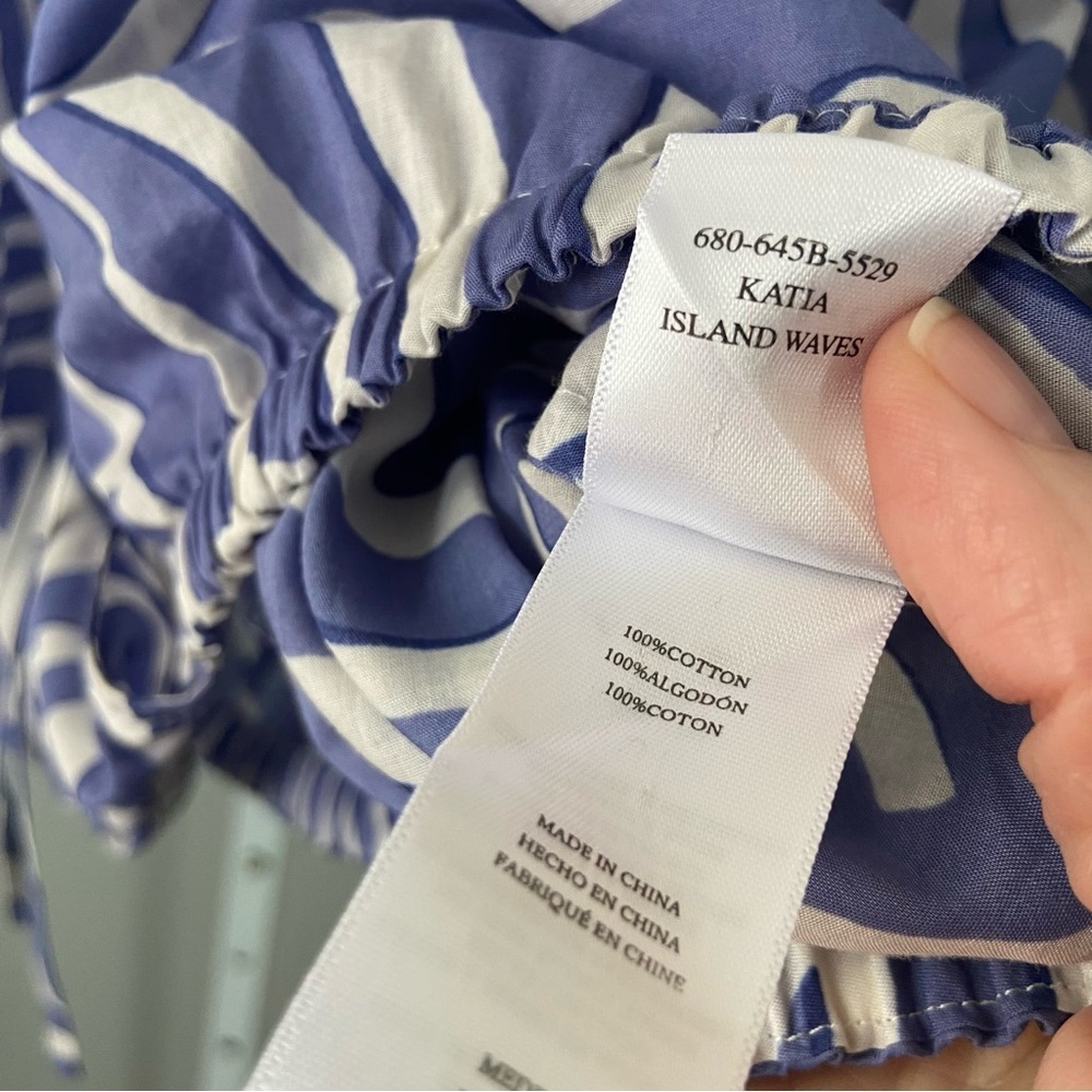 Rails Cotton Katia Crop Top Island Waves size Medium - Picture 8 of 11